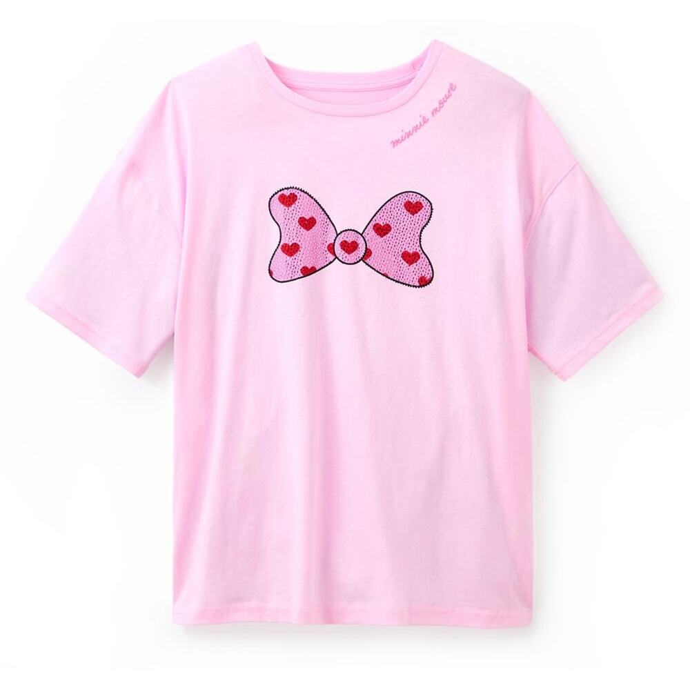 Disney Parks Minnie Mouse Pink Bow rhinestone T-shirt
